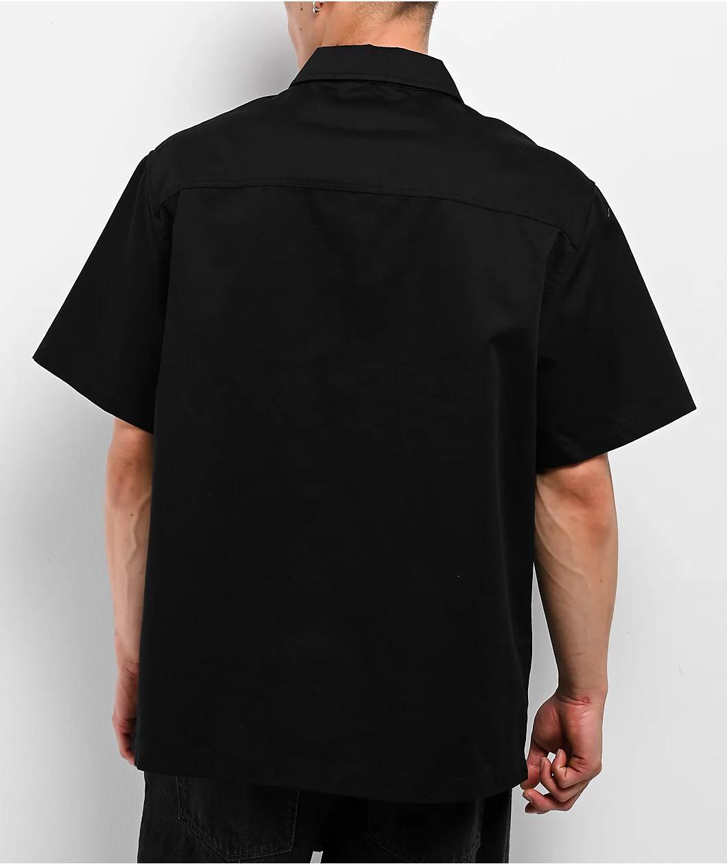 Lurking Class by Sketchy Tank Sin Black Zip Work Shirt Product Image