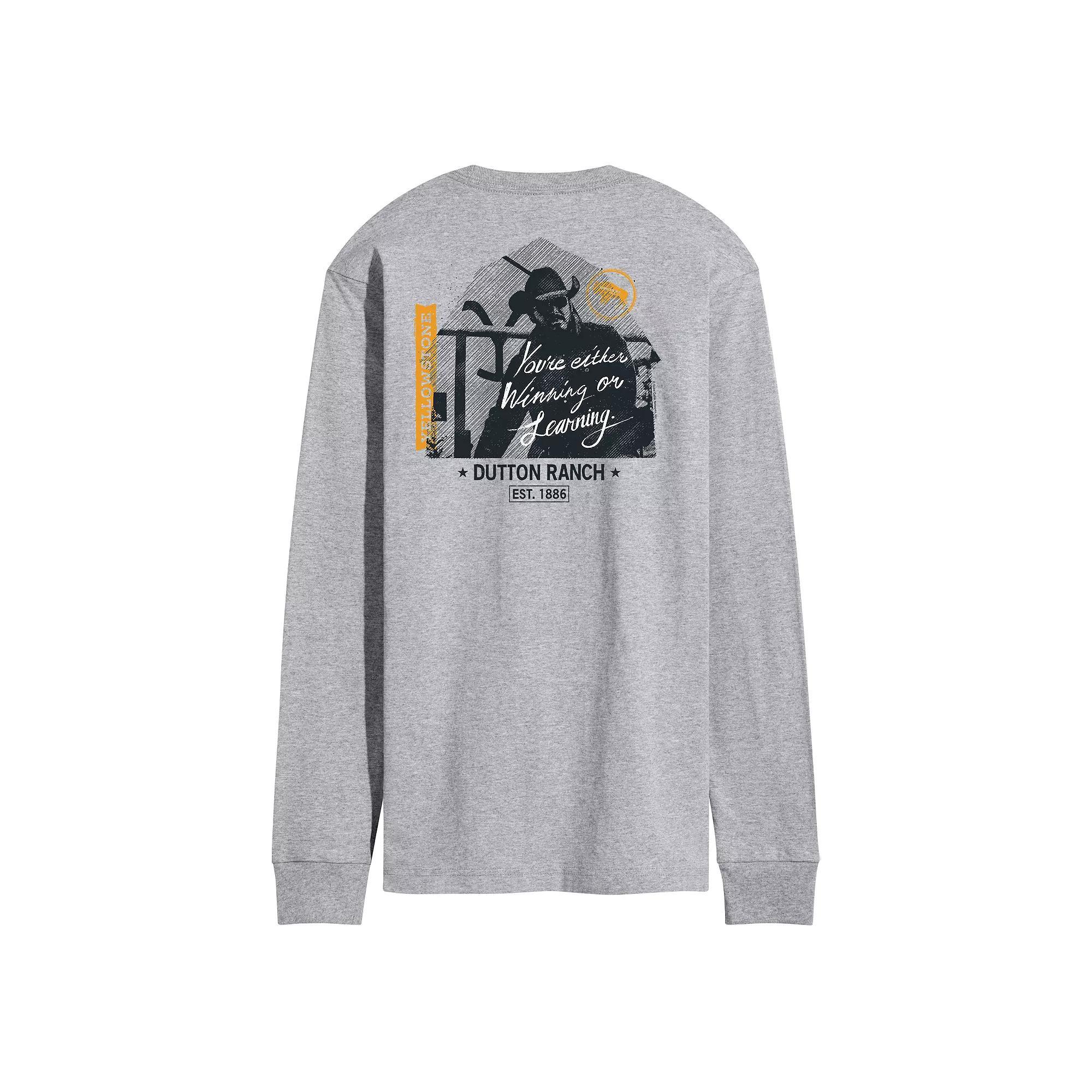 Men's Yellowstone Rip Winning Or Learning Long Sleeve Graphic Tee,  Product Image