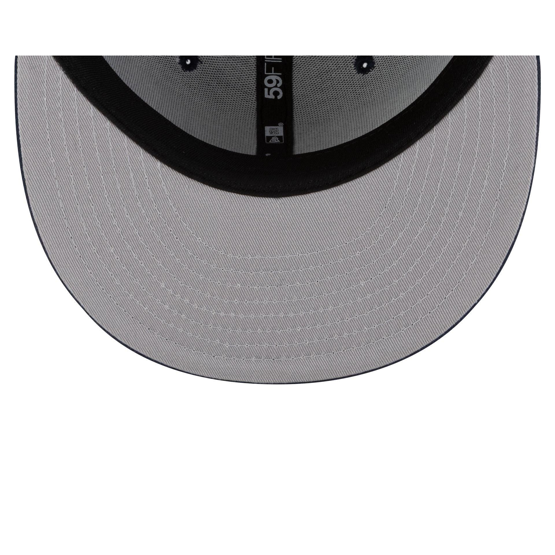 Men's New Era Navy Atlanta Braves 2025 59FIFTY Day 59FIFTY Fitted Hat with Pins,  Product Image