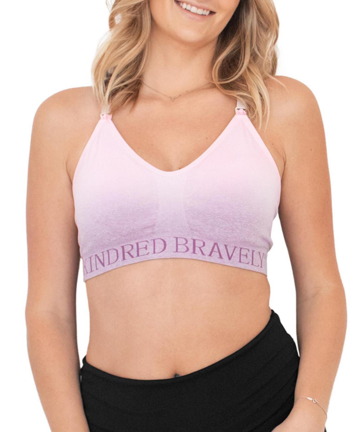 Kindred Bravely Womens Sublime Sports Pumping + Nursing Hands-Free Bra - Ombre Purple 1X Product Image