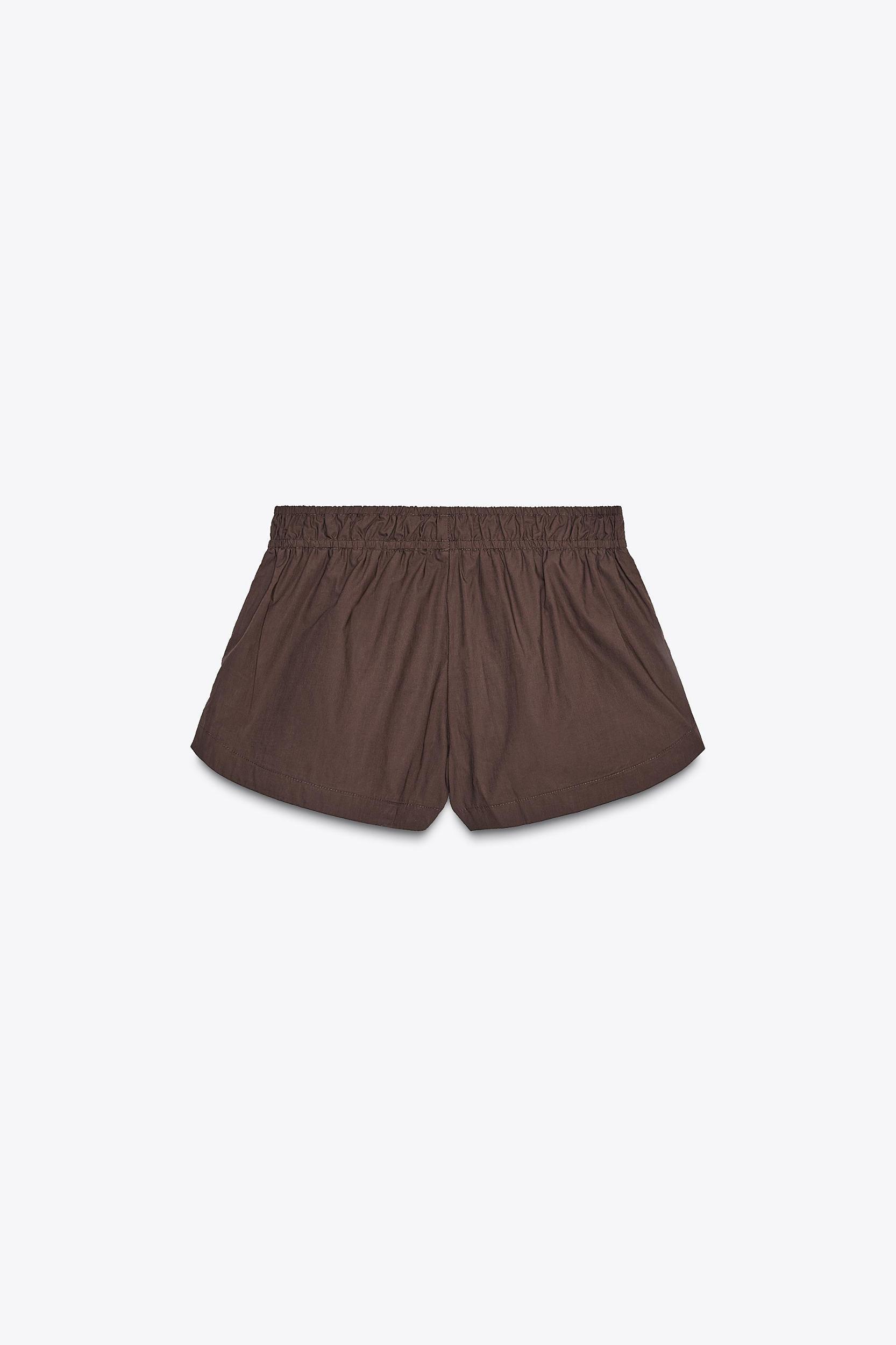 POPLIN MINI SHORTS Product Image