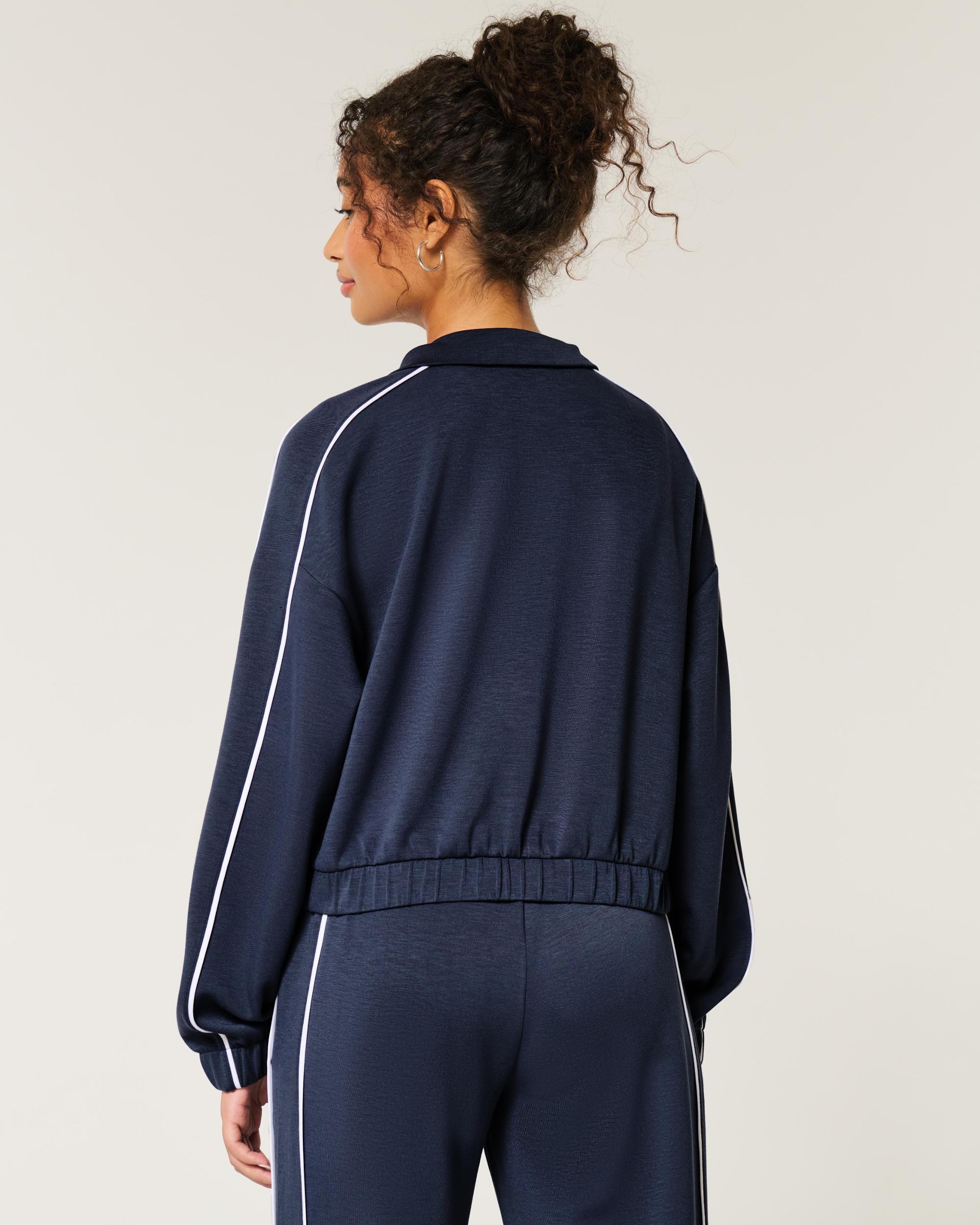 Gilly Hicks Active Cooldown Crop Track Jacket Product Image