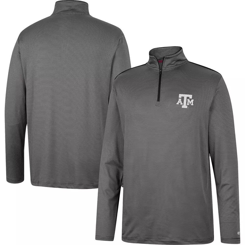 Men's Colosseum Charcoal Iowa Hawkeyes Logo Quarter-Zip Windshirt,  Product Image