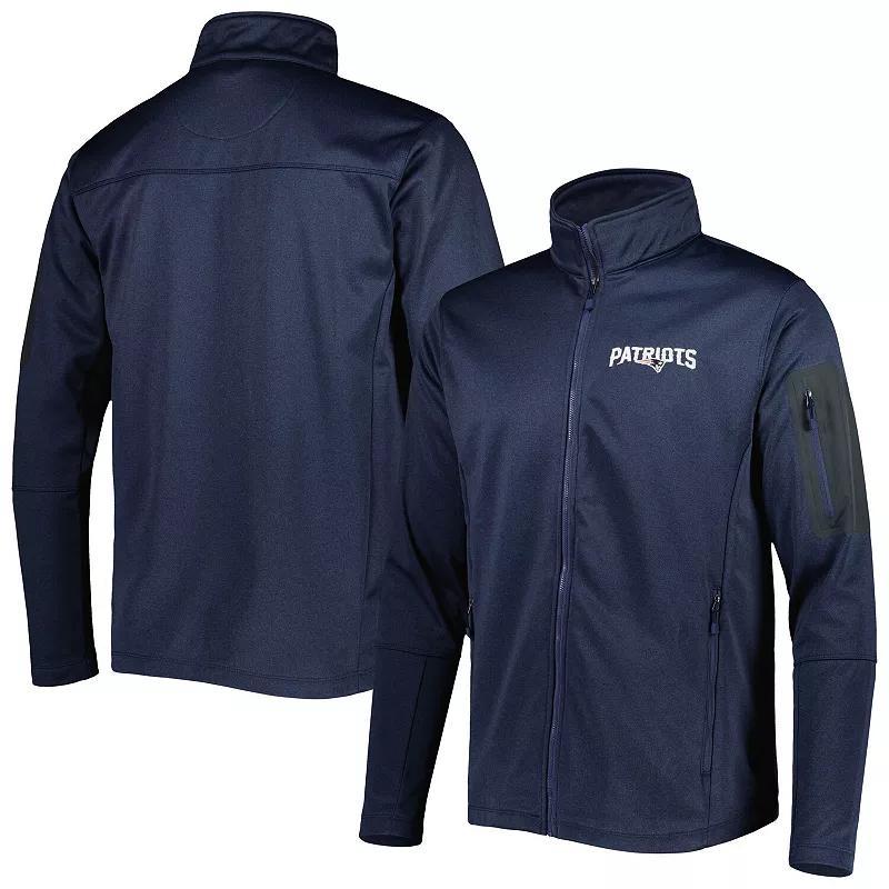 Mens Dunbrooke Heather New England Patriots Freestyle Coated Tech Fleece Full-Zip Jacket Blue Product Image