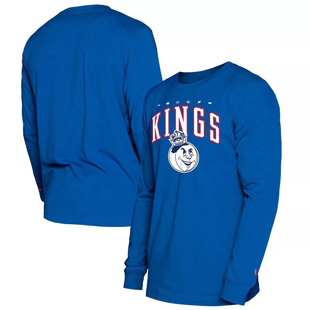 Men's New Era  Blue Sacramento Kings 2024/25 City Edition Long Sleeve T-Shirt, Size: Medium, Kng Blue Product Image
