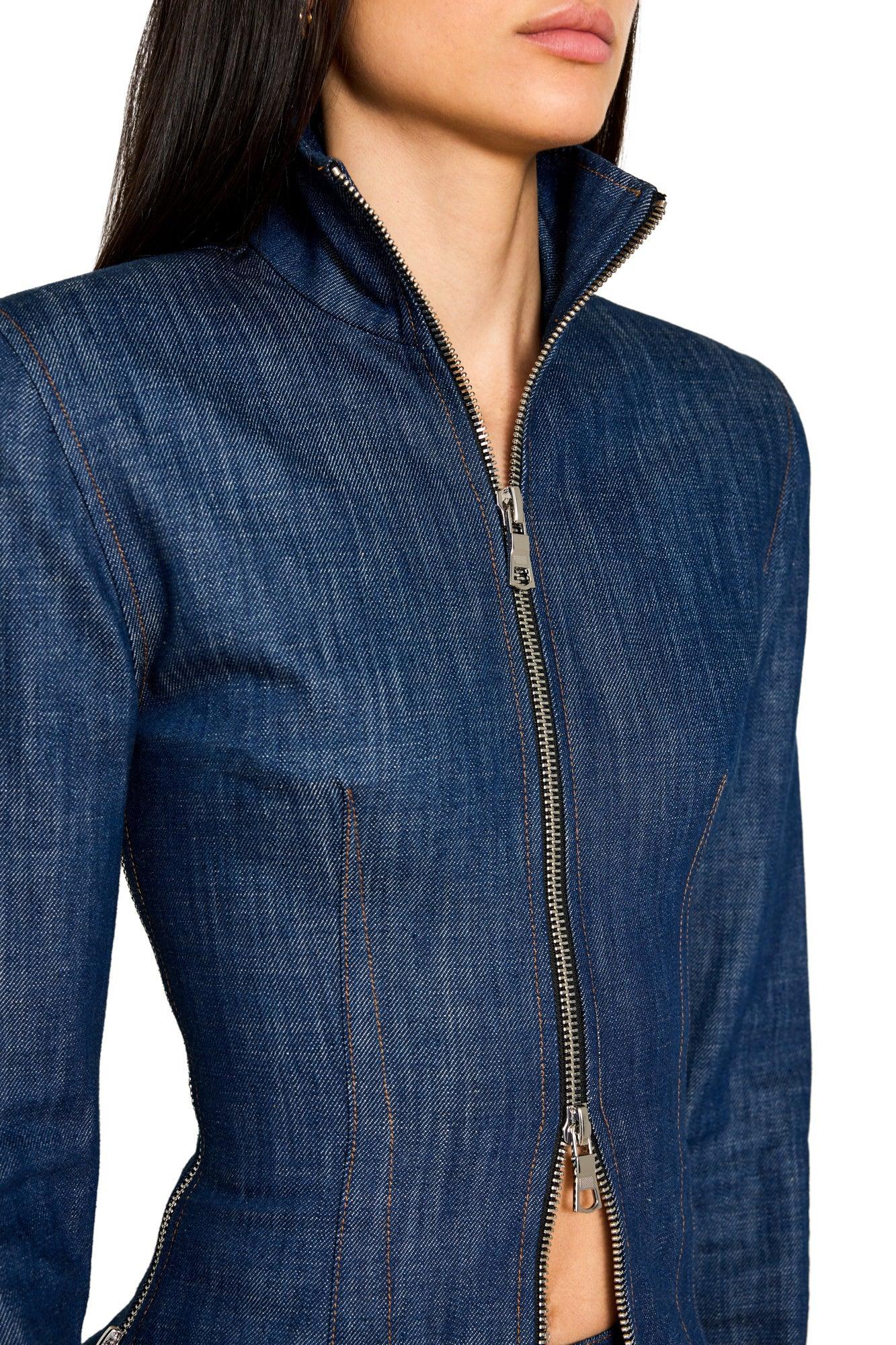 Fitted Denim Jacket Product Image