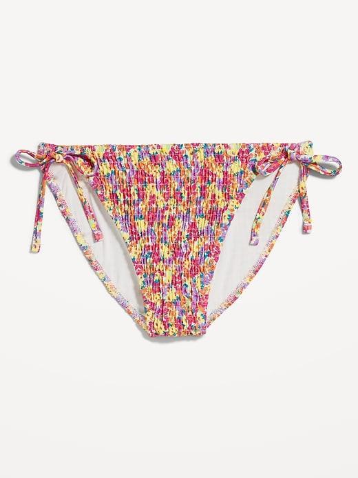 Mid-Rise String Bikini Swim Bottoms Product Image