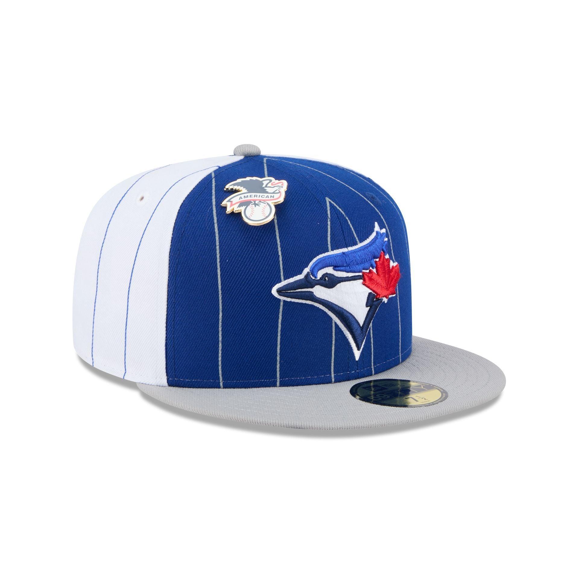 Toronto Blue Jays Pinstripe League Pin 59FIFTY Fitted Hat Male Product Image