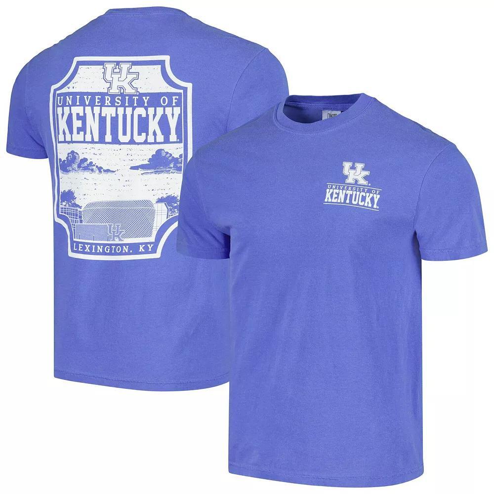 Men's Royal Kentucky Wildcats Campus Badge Comfort Colors T-Shirt, Size: Small, Blue Product Image