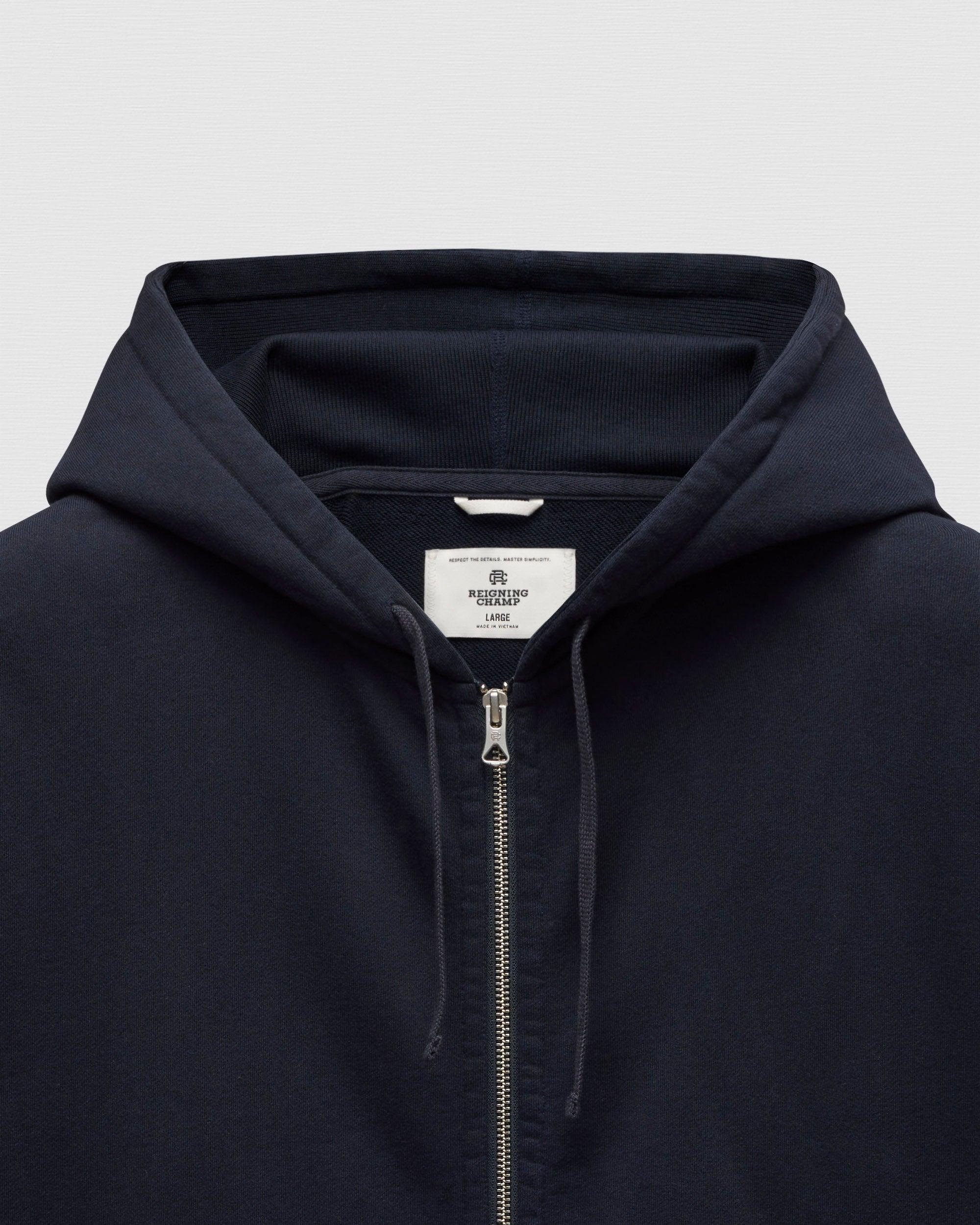 Midweight Terry Relaxed Zip Hoodie Male Product Image