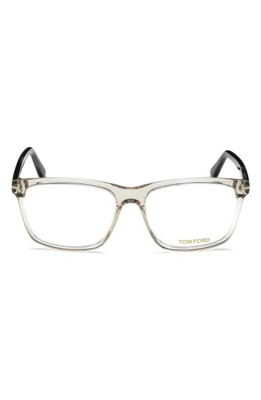 TOM FORD 56mm Blue Block Optical Glasses In White Product Image