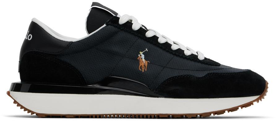 POLO RALPH LAUREN Logo Low-top Sneakers In Black/multi Pp Product Image