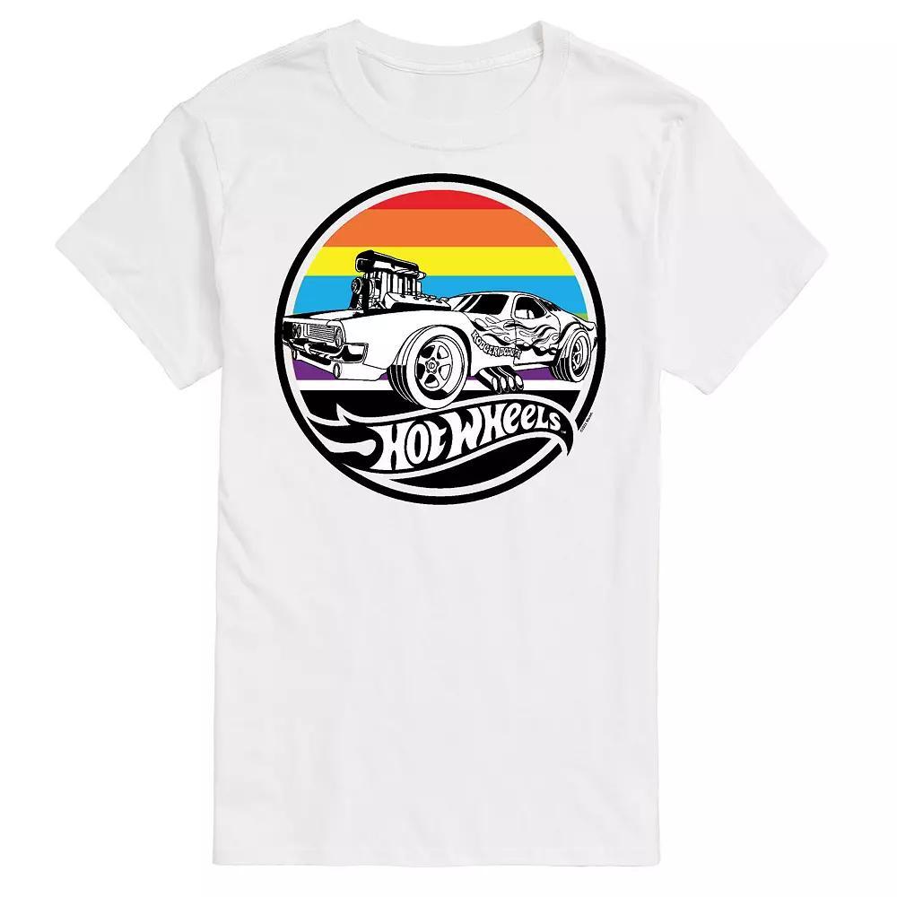 Big & Tall Hot Wheels Flame Car Ride Graphic Tee, Men's, Size: 6XB, White Product Image