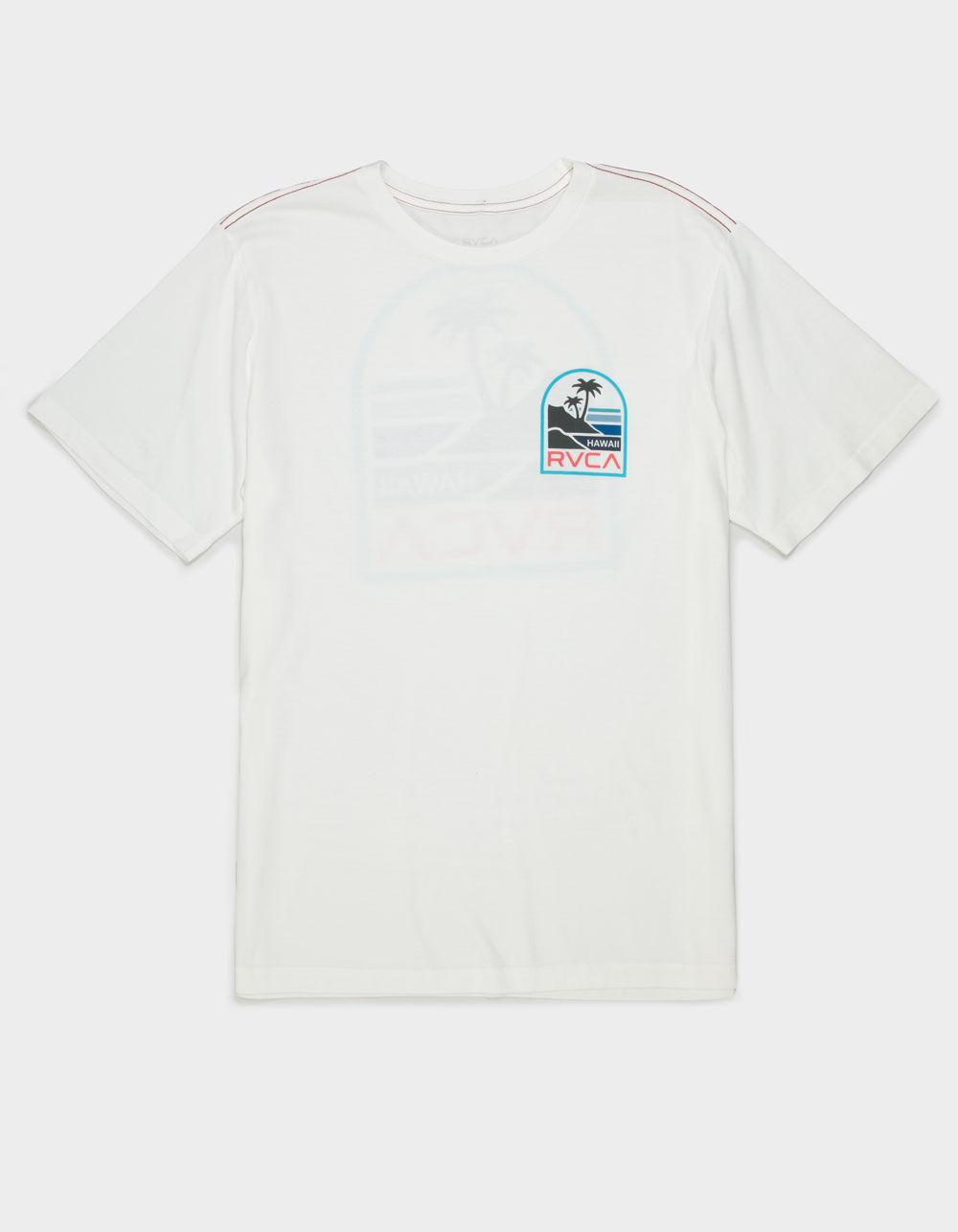 RVCA Palm Sets Mens Tee - WHITE Product Image