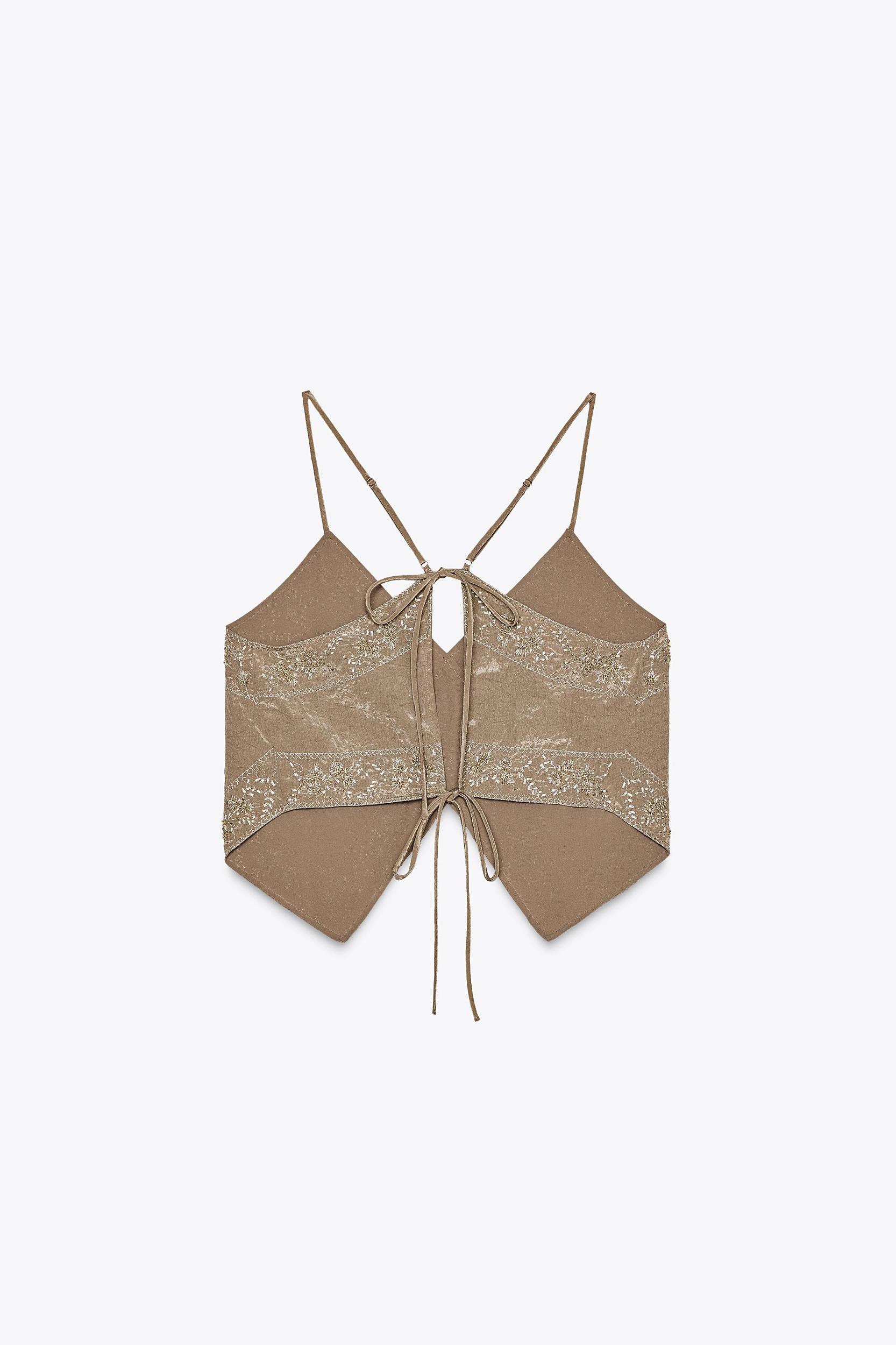 BEADED EMBROIDERED TOP Product Image