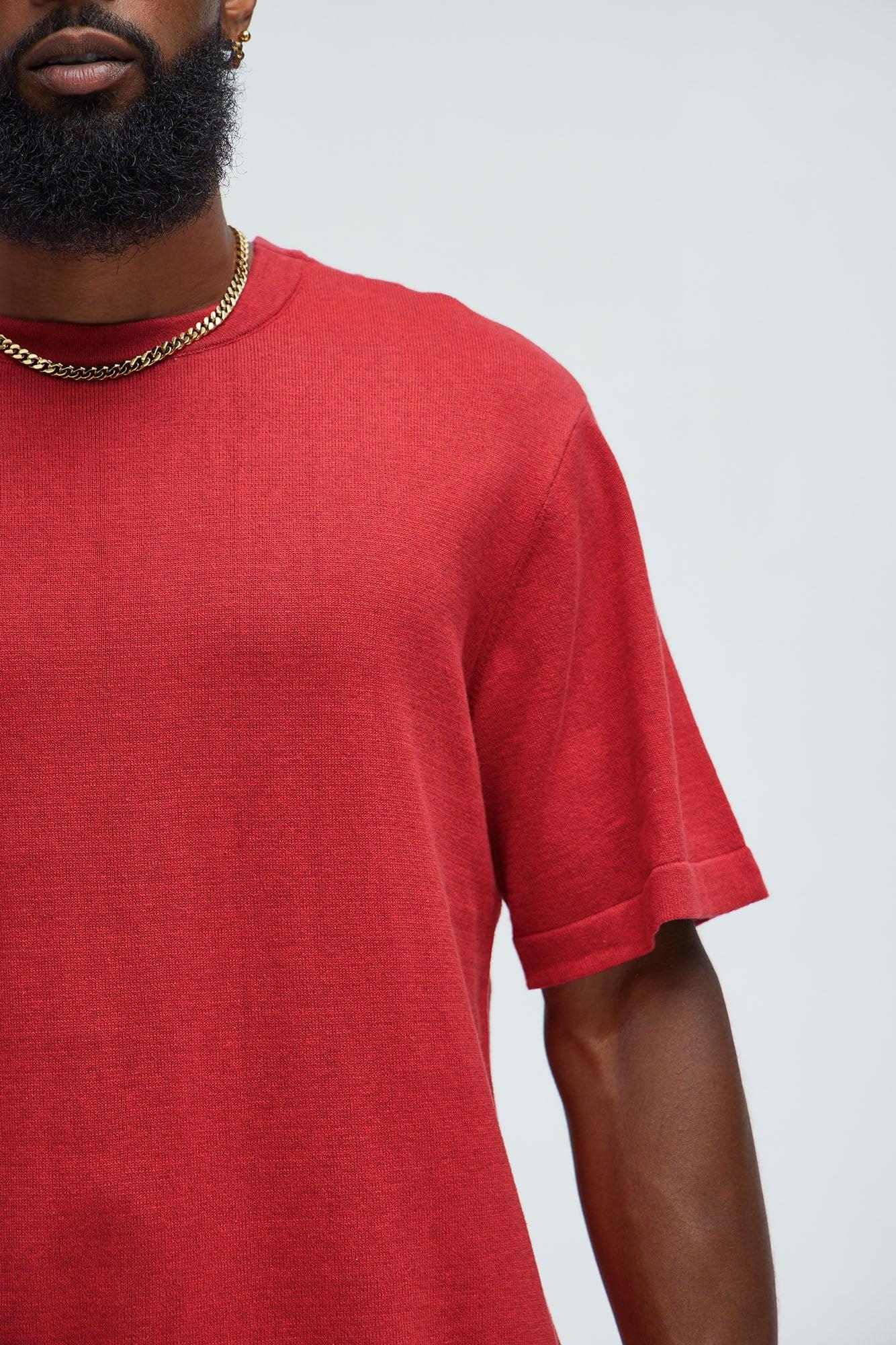 Henshaw Knit Tee - Red Product Image