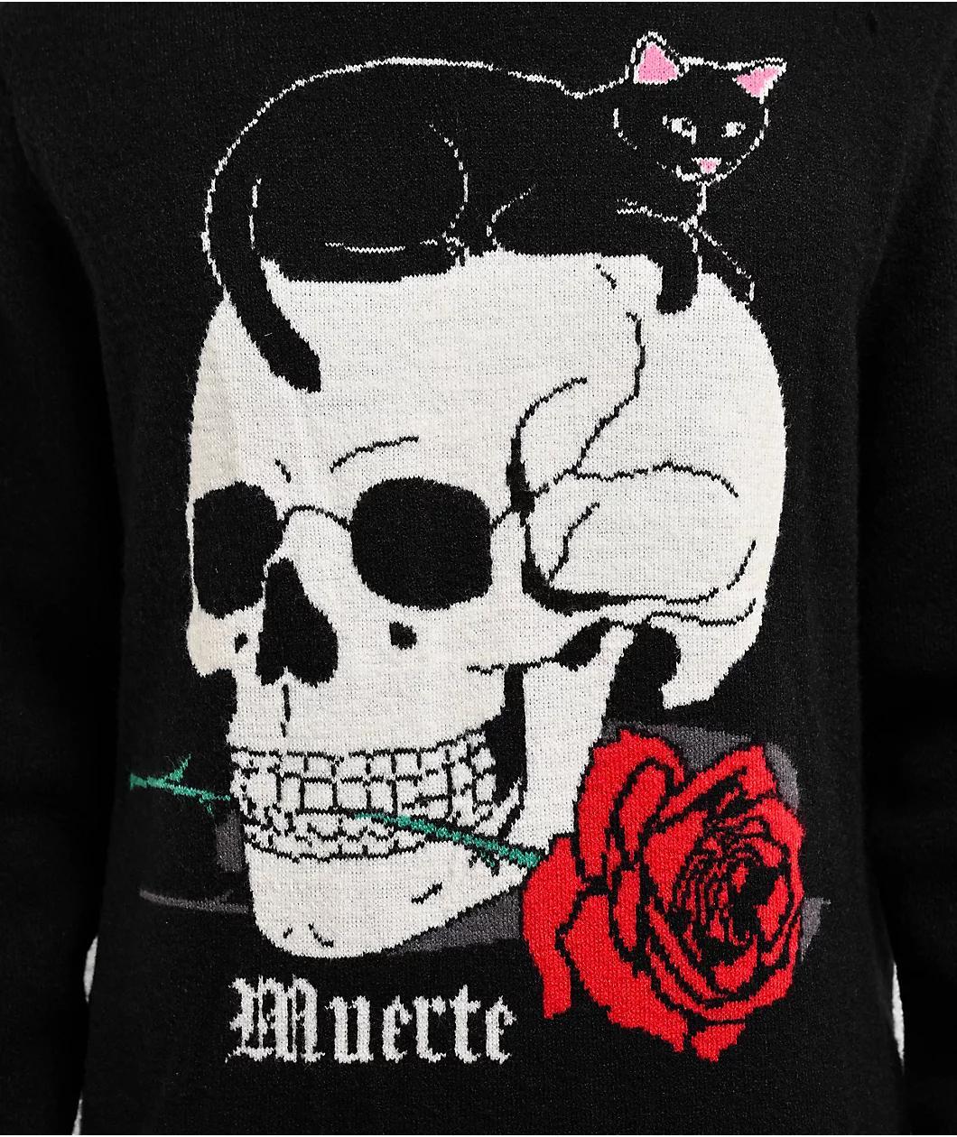 RIPNDIP x Walter Mercado Muerte Black Sweater Product Image