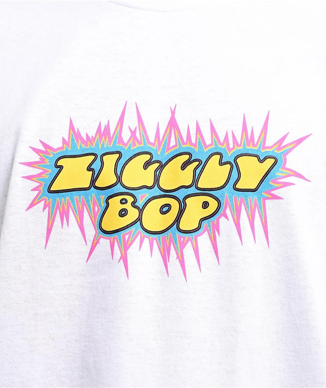 D'Aydrian Harding Ziggly Bop Explosive White T-Shirt Product Image