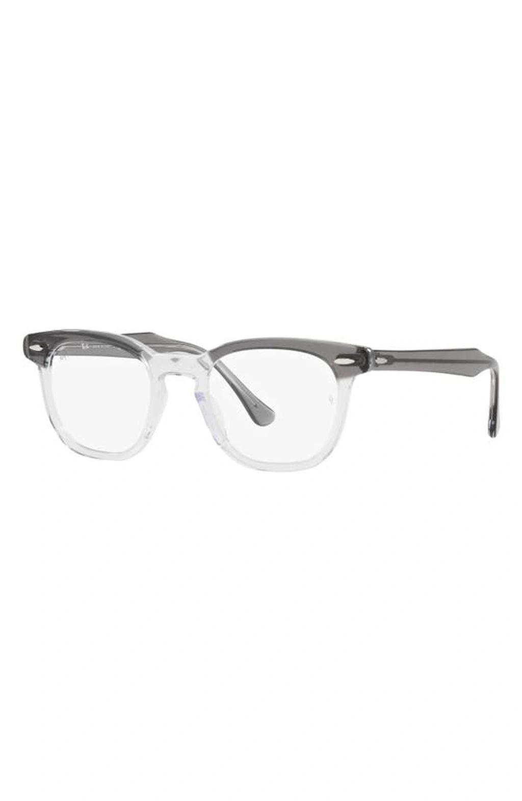 RAY BAN Hawkeye 50mm Square Optical Glasses In Dark Grey Product Image