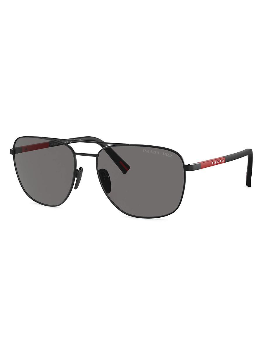 Mens PS 54ZS 60MM Oval Sunglasses Product Image