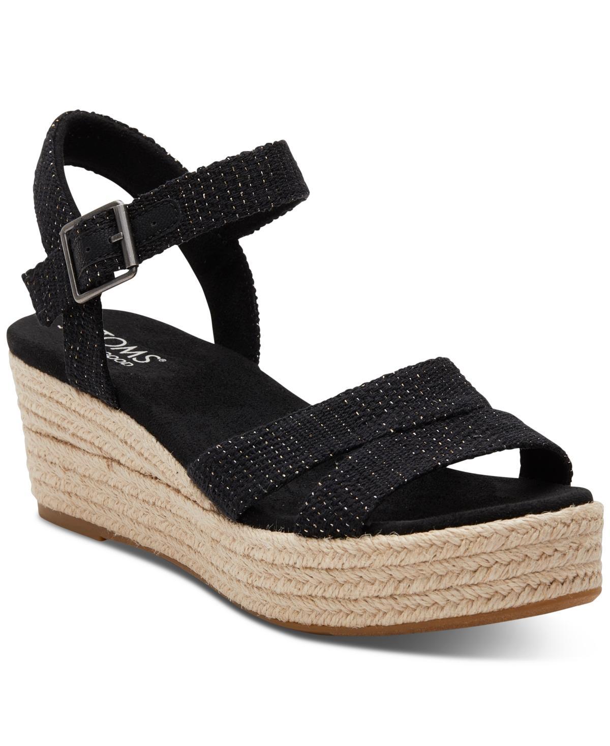 Toms Womens Audrey Espadrille Wedge Sandals Product Image