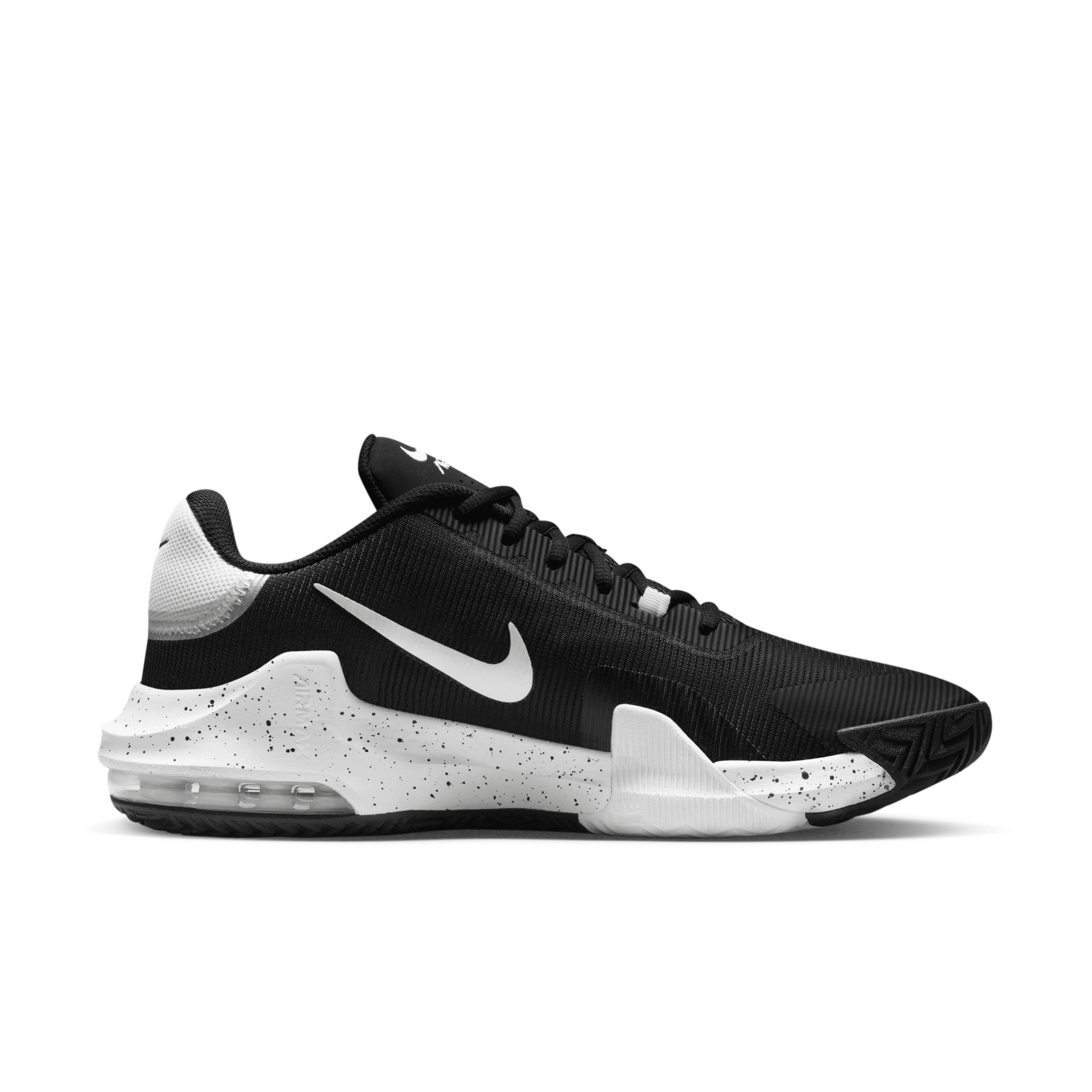 Nike Mens Air Max Impact 4 - Basketball Shoes Black/Wolf Grey/White Product Image