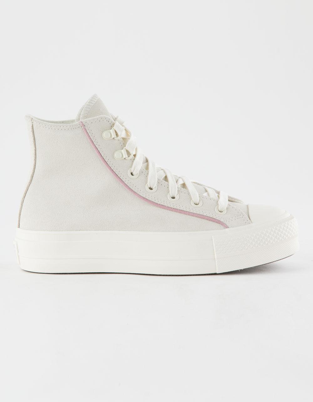 CONVERSE Chuck Taylor All Star Lift Platform Suede Womens High Top Shoes Product Image