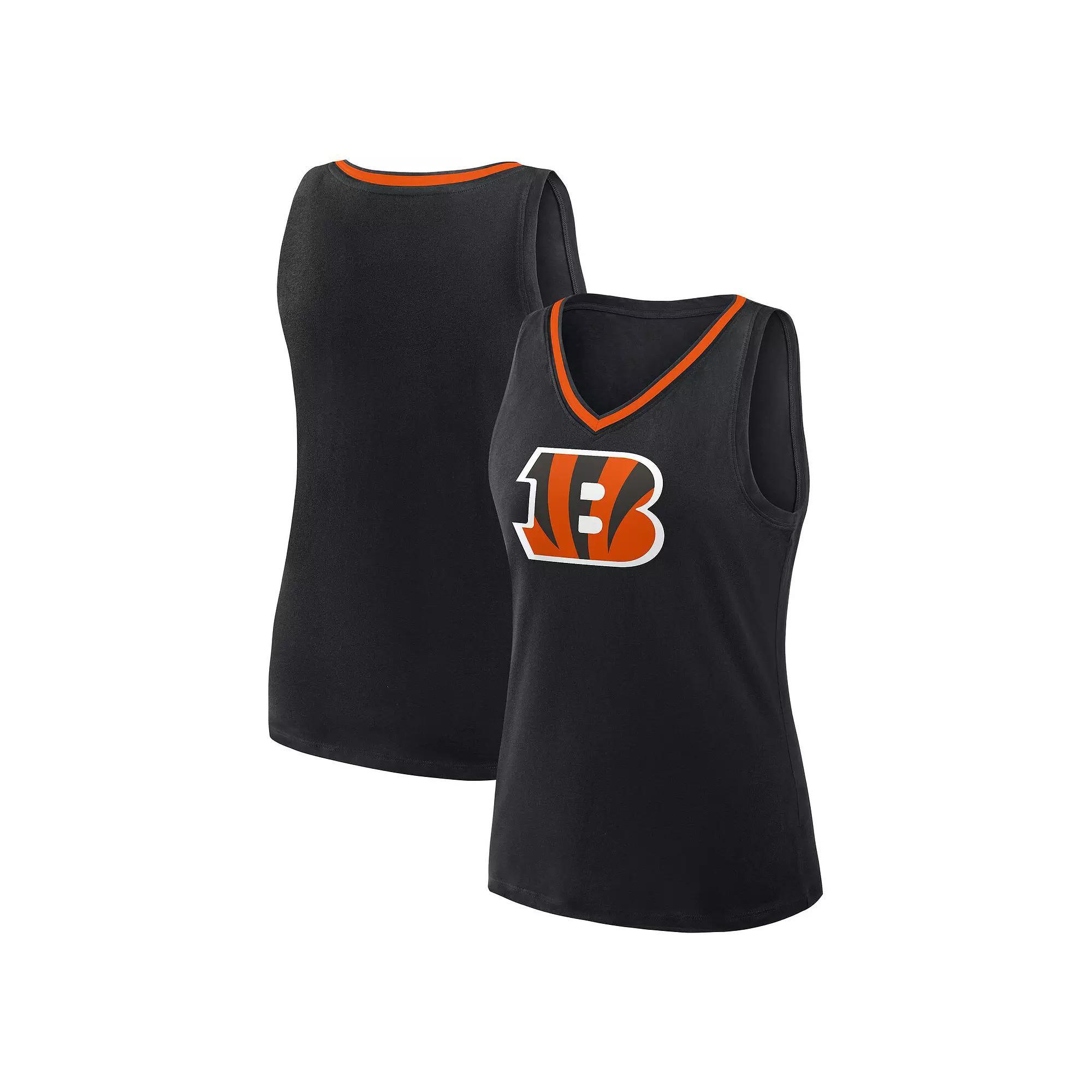 Women's Logo Athletic Red Kansas City Chiefs Stellar Win V-Neck Tank Top,  Product Image