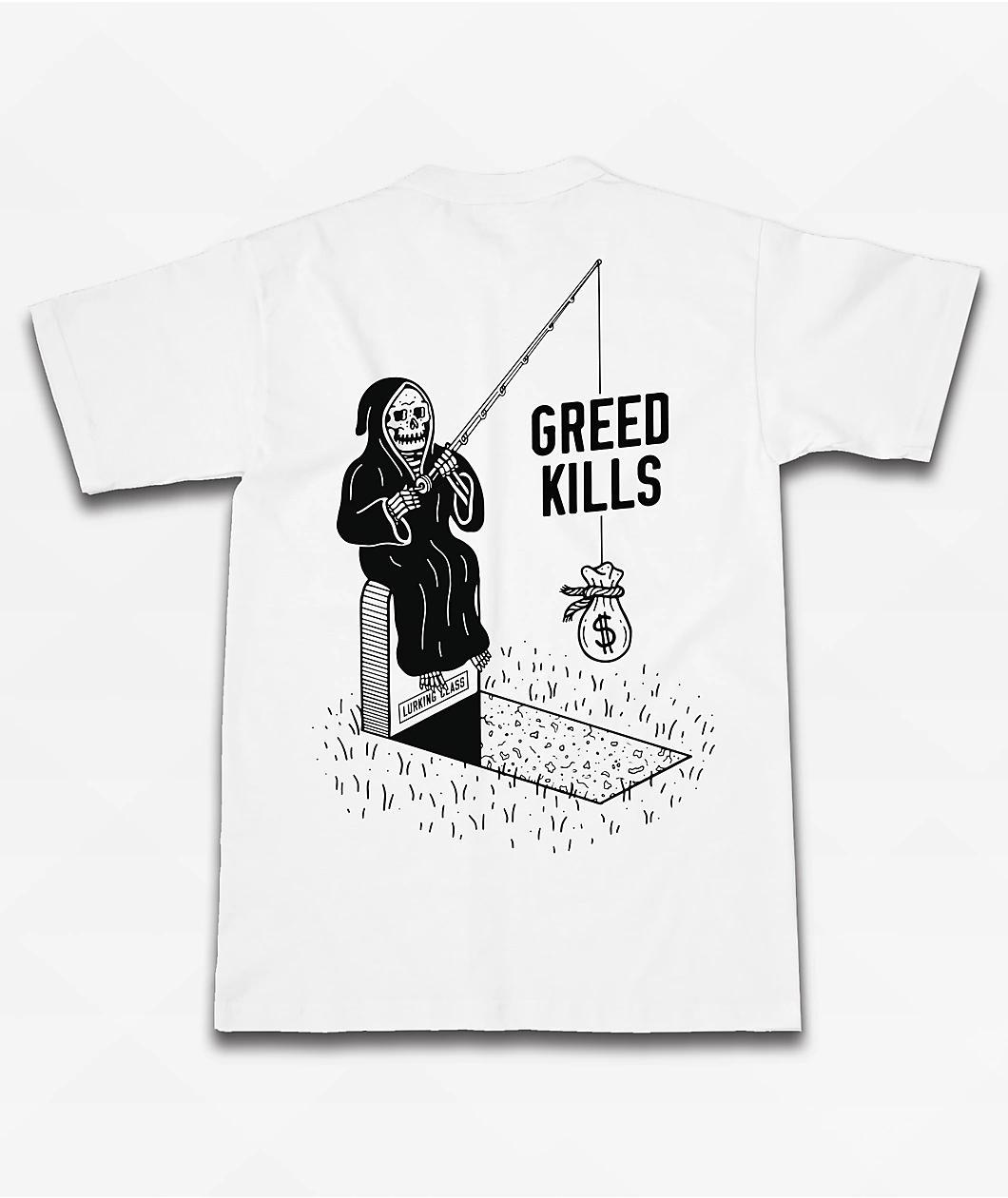 Lurking Class by Sketchy Tank Dollars White T-Shirt Product Image