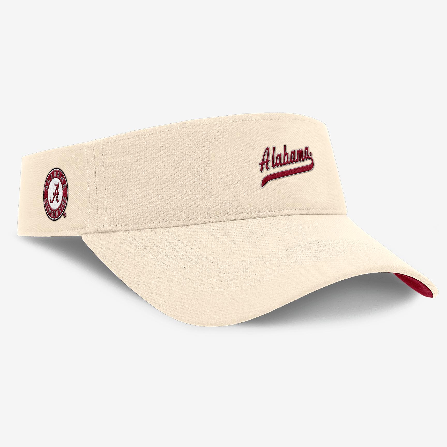 Men's Nike Natural Alabama Crimson Tide Primetime Ace Adjustable Visor, Beige Product Image