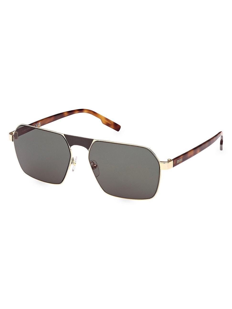 Mens Metal Navigator Sunglasses Product Image