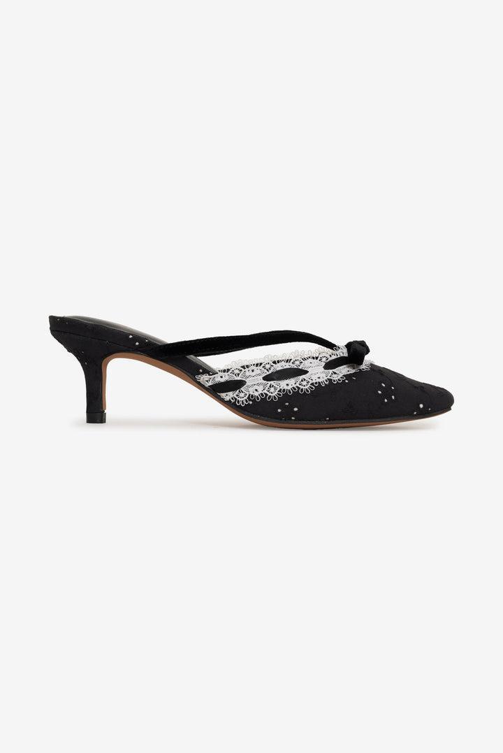 Liona Mule Heel — Black Product Image