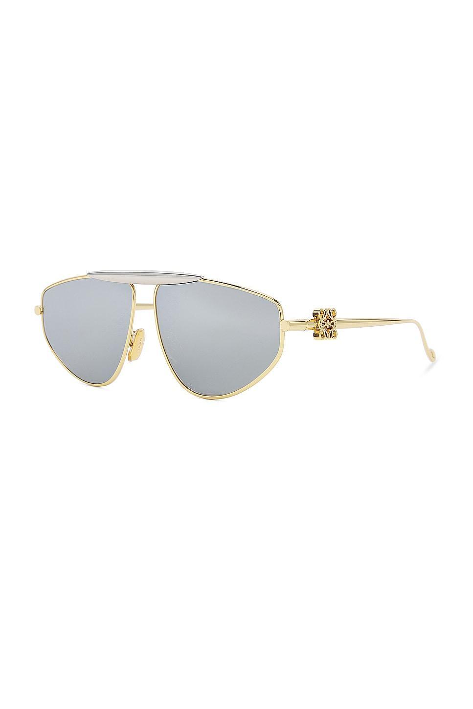 Loewe Metal Sunglasses in Metallic Gold Product Image