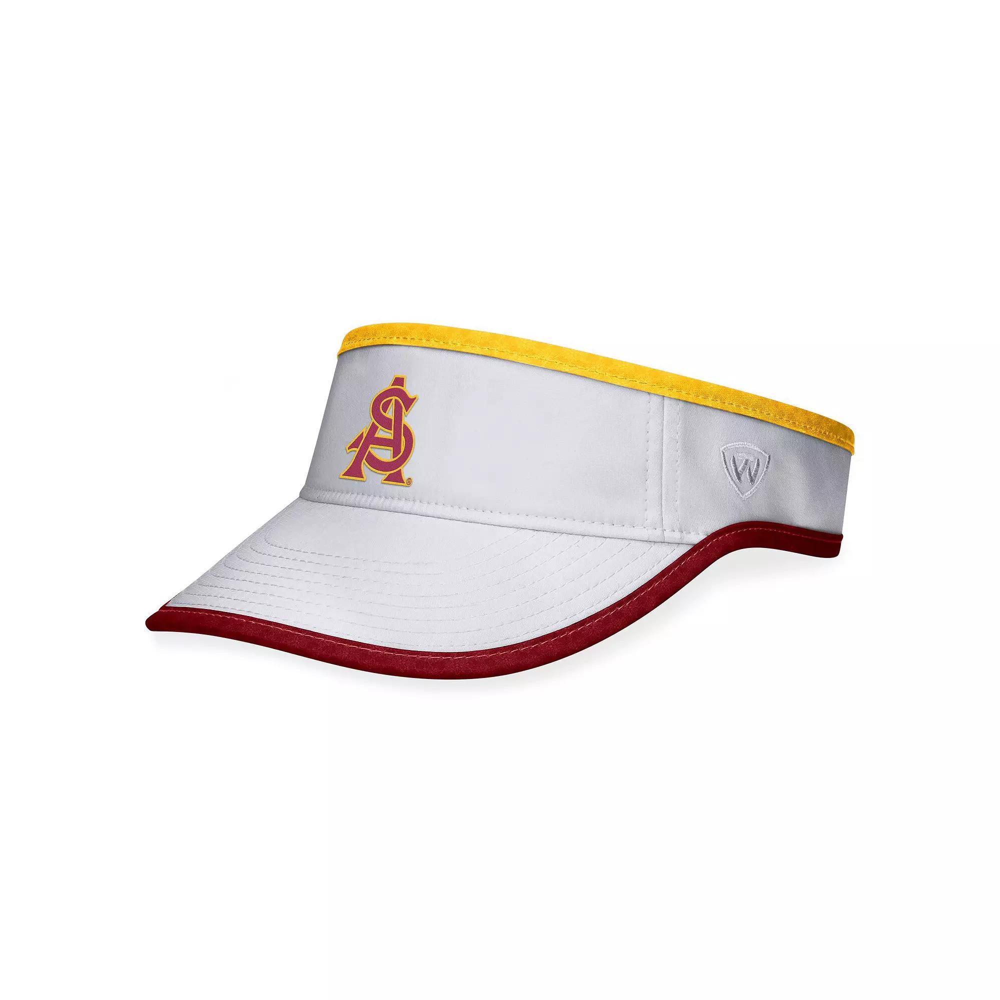 Men's Top of the World White Arizona State Sun Devils Daybreak Adjustable Visor Product Image
