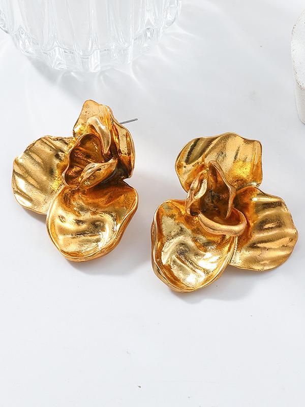 Flower Shape Drop Earrings Product Image