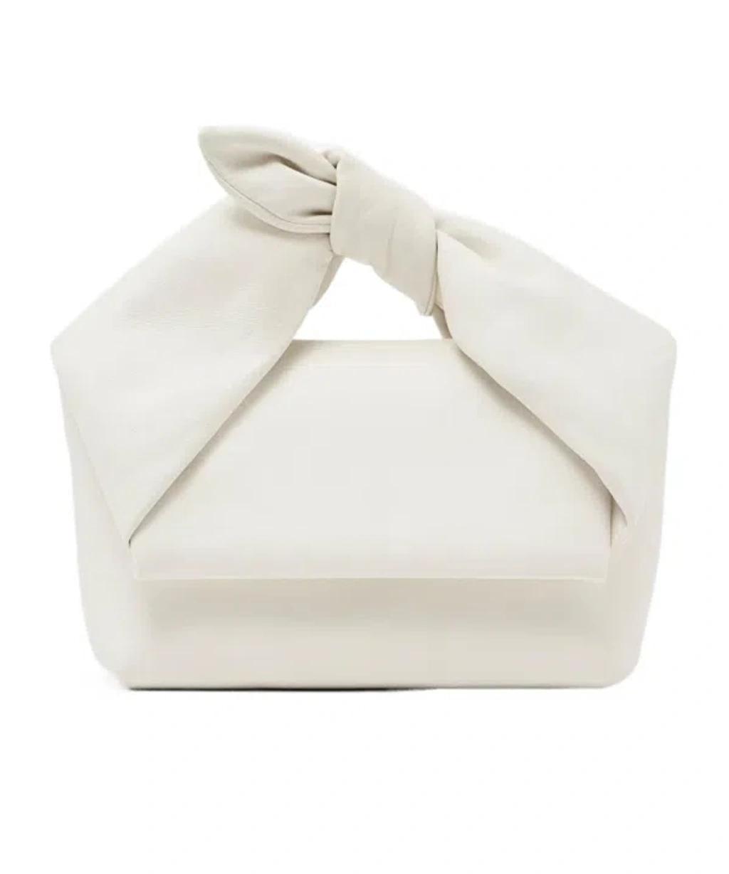 JW ANDERSON Medium Twister Shoulder Bag In White Product Image