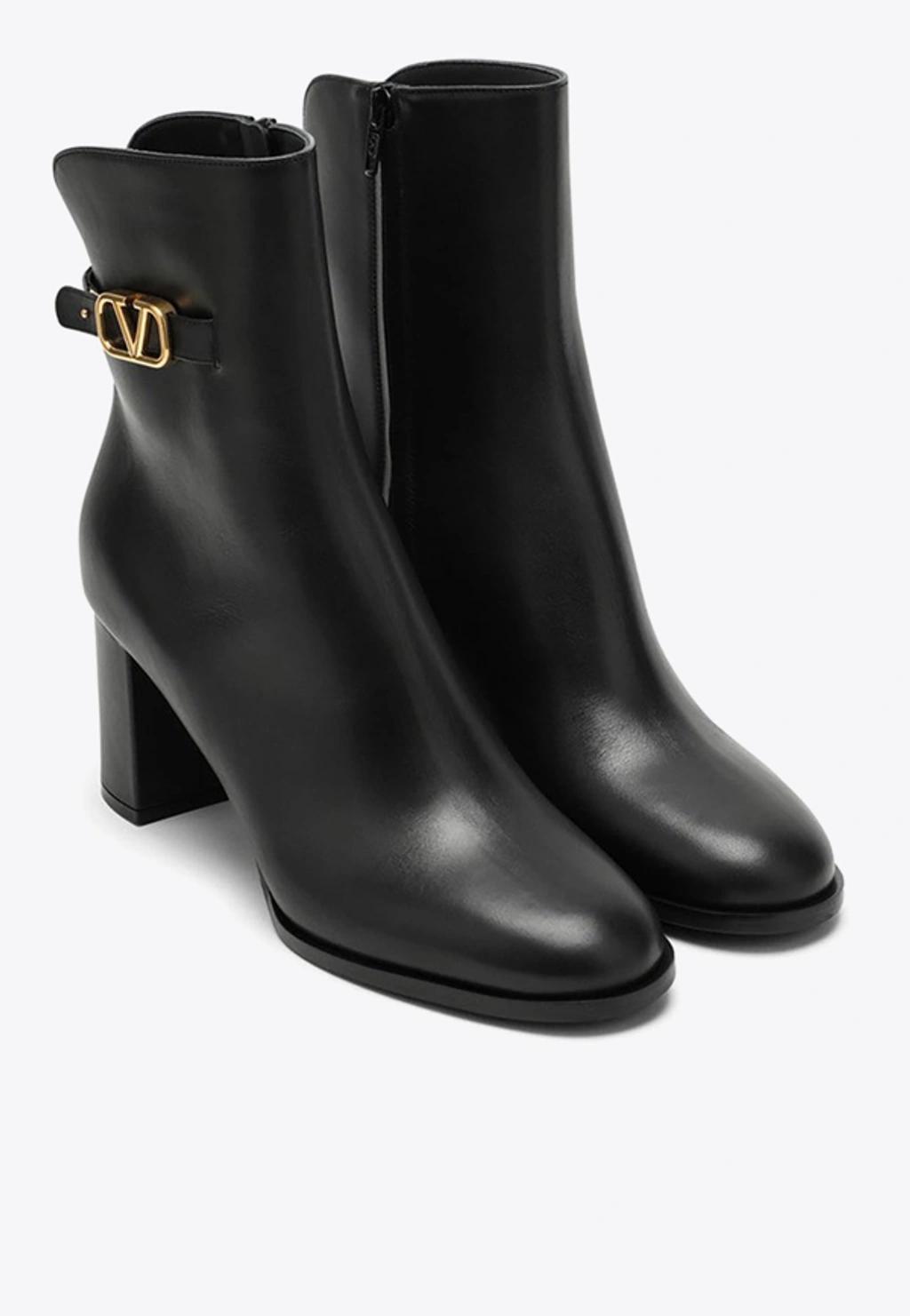 VALENTINO GARAVANI Vlogo Signature T.70 Boots In Black Product Image