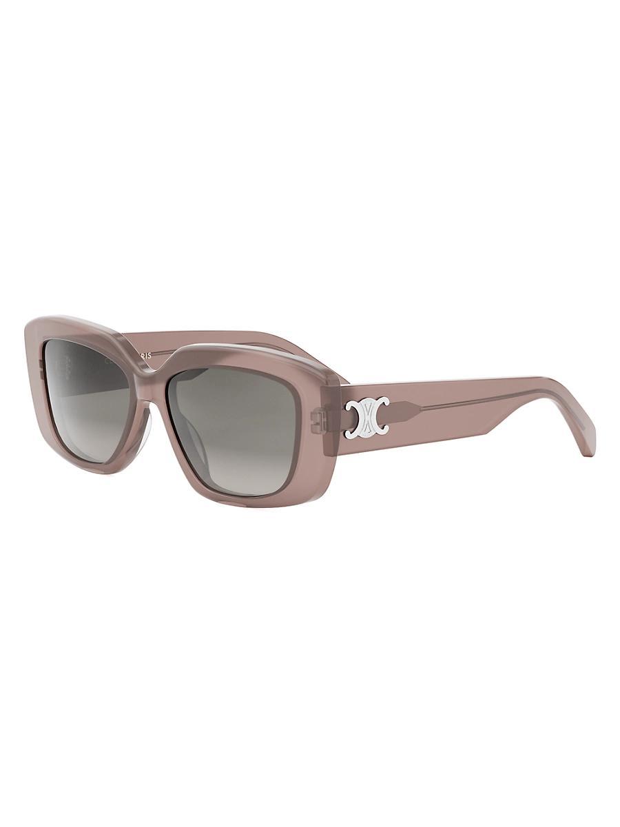 Womens Triomphe 55MM Rectangular Sunglasses Product Image