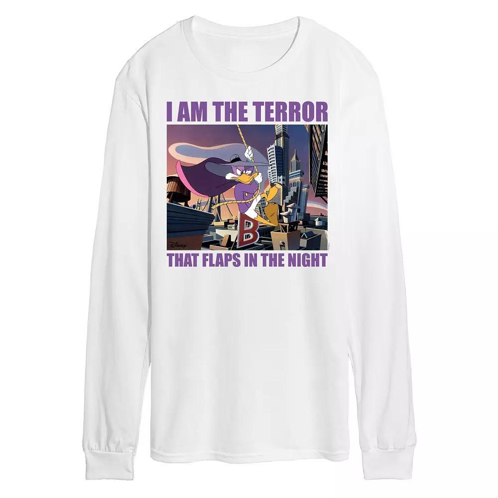 Disney's Darkwing Duck Men's Terror Long Sleeve Graphic Tee,  Product Image