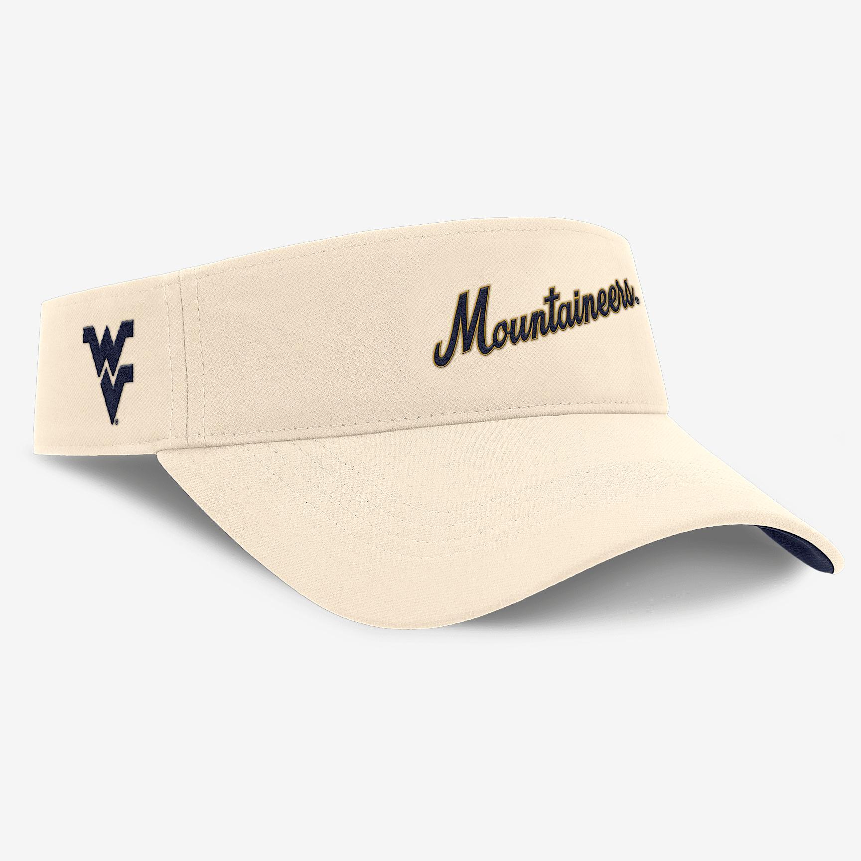 West Virginia Mountaineers Primetime Ace Men's Nike Dri-FIT College Adjustable Visor Product Image