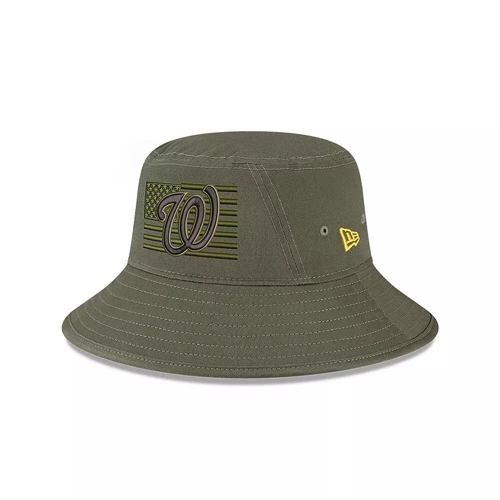 Men's New Era  Green Washington Nationals 2023 Armed Forces Day Bucket Hat, Size: Small/Medium Product Image