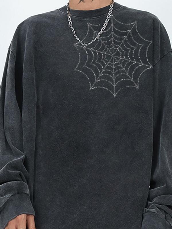 Men's Spider Oversized Long Sleeve Tee Product Image