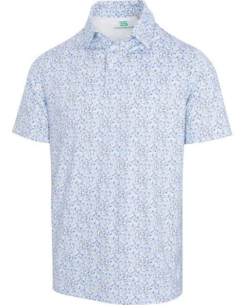 Three Sixty Six Men’s Print Golf Polos Product Image