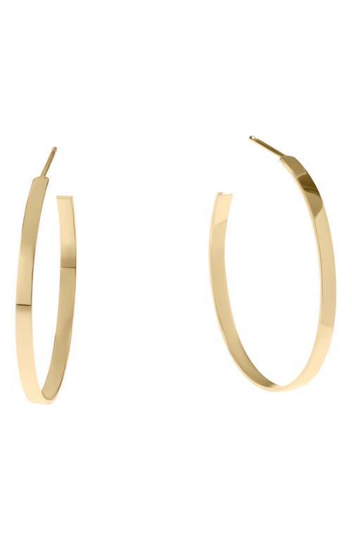 14k Yellow Gold Sunrise Hoops, 30mm Product Image