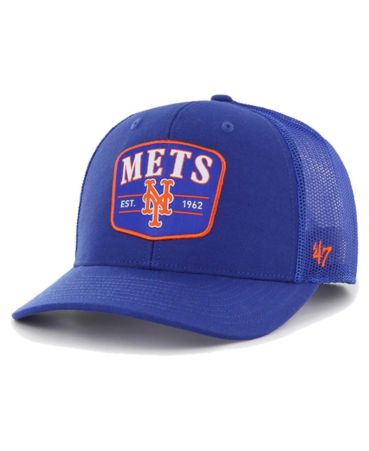 Mens 47 Royal New York Mets Squad Trucker Adjustable Hat Product Image