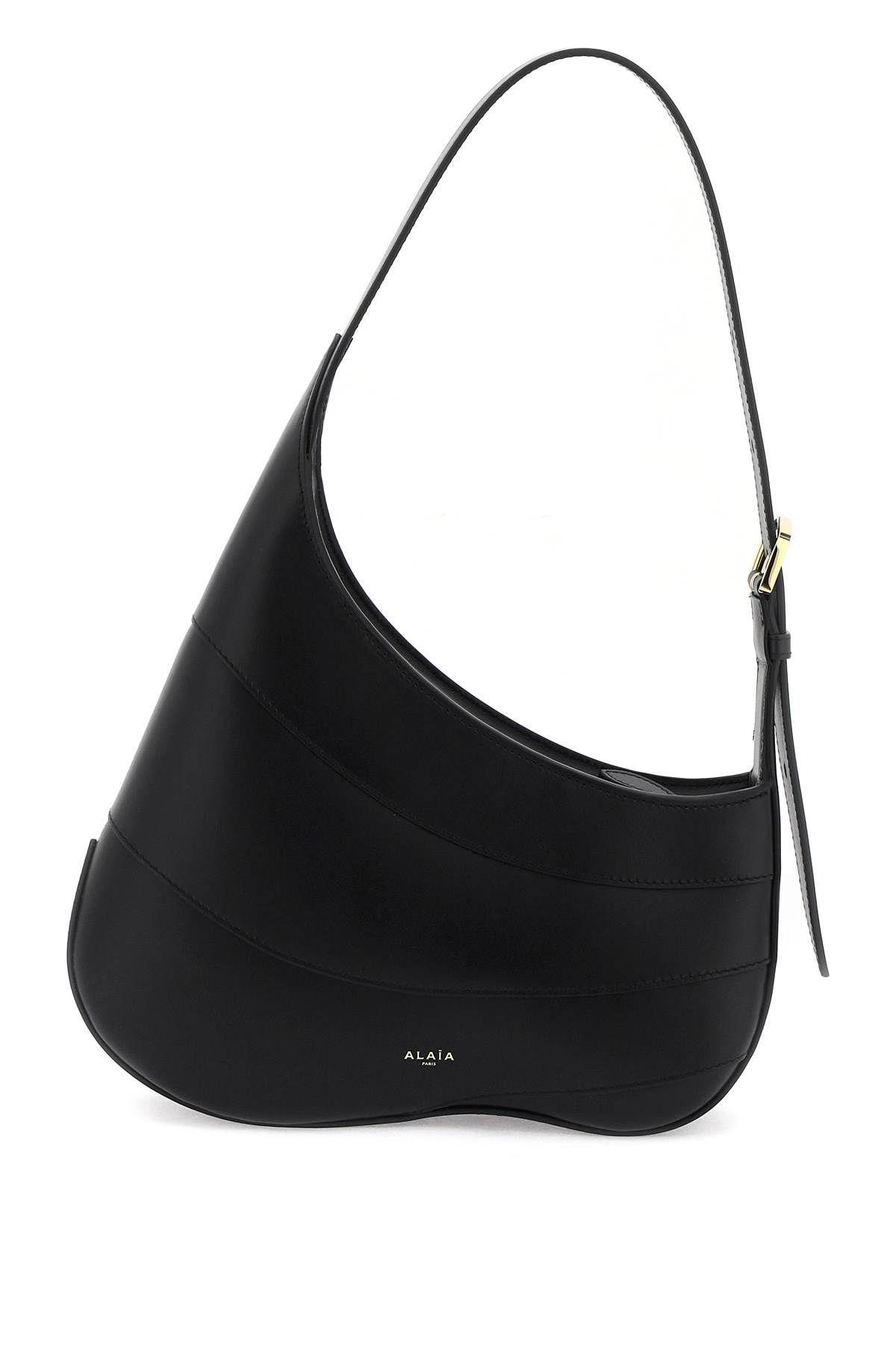 ALAÏA Djinn Zipped Hobo Bag In Black Product Image