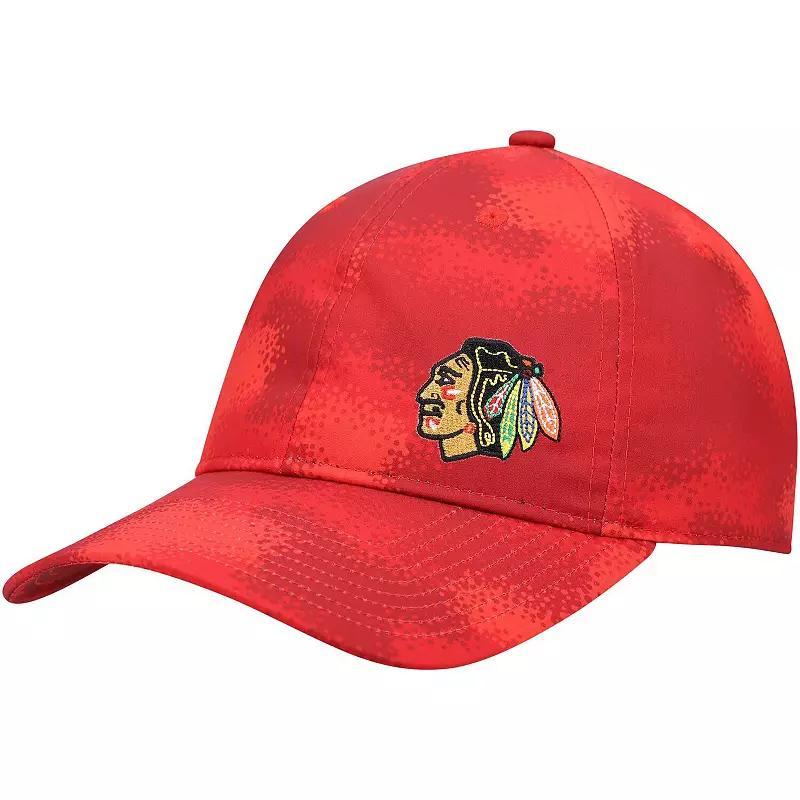 Womens adidas Chicago Blackhawks Camo Slouch Adjustable Hat Product Image