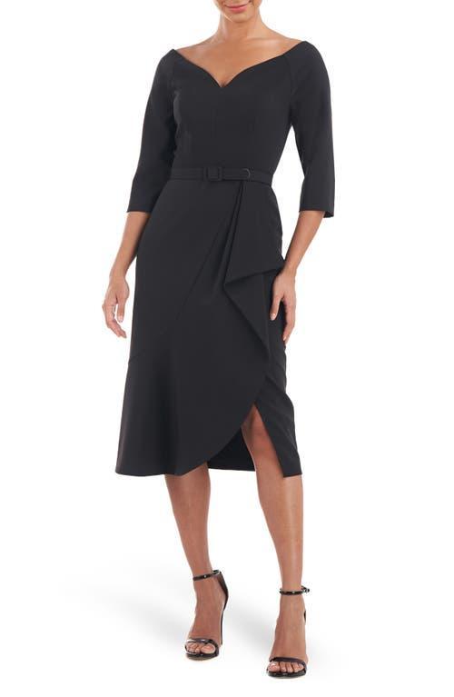 Womens Izzy Belted Cocktail Dress Product Image