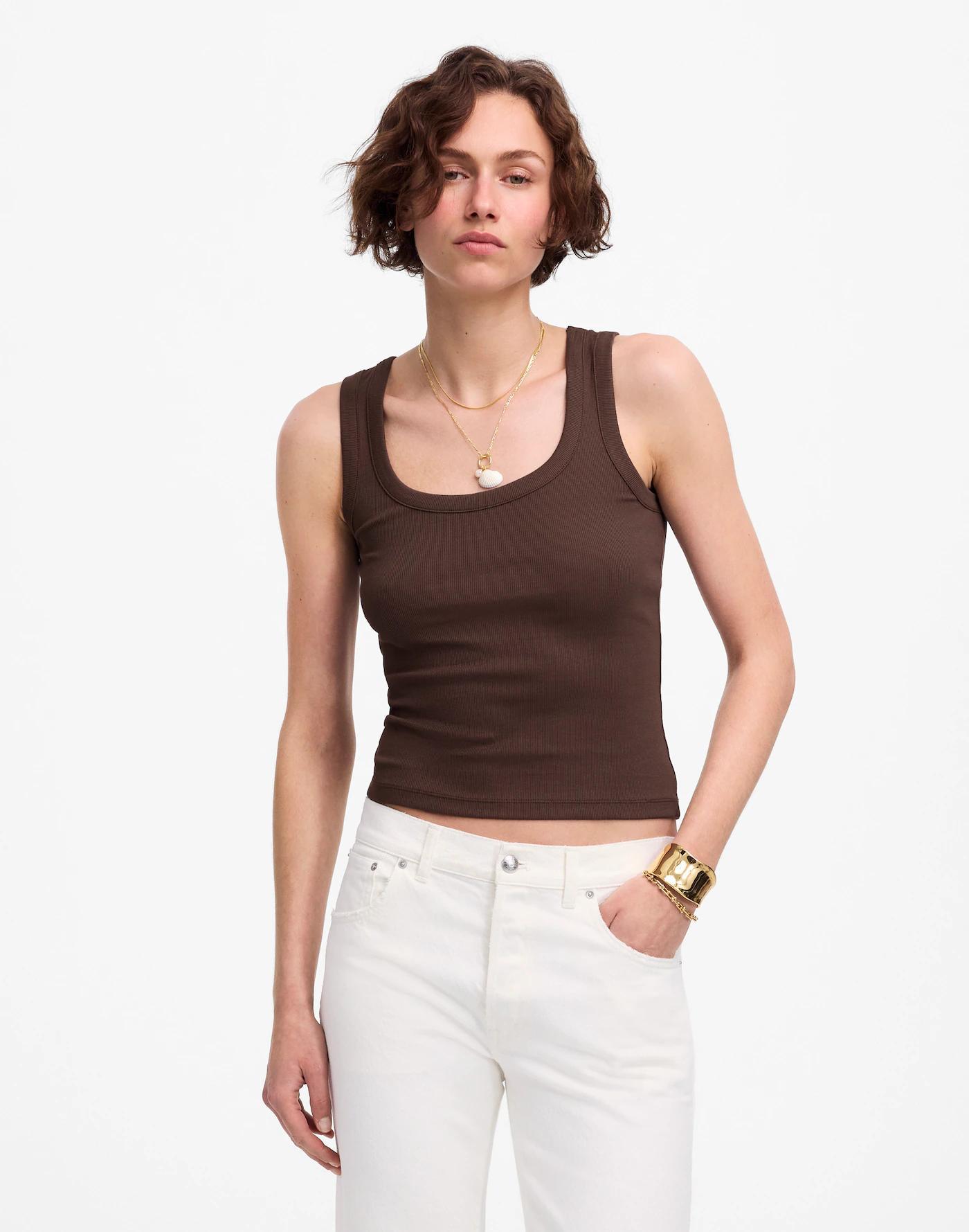 (Re)generative Cotton Ribbed Scoopneck Tank Product Image