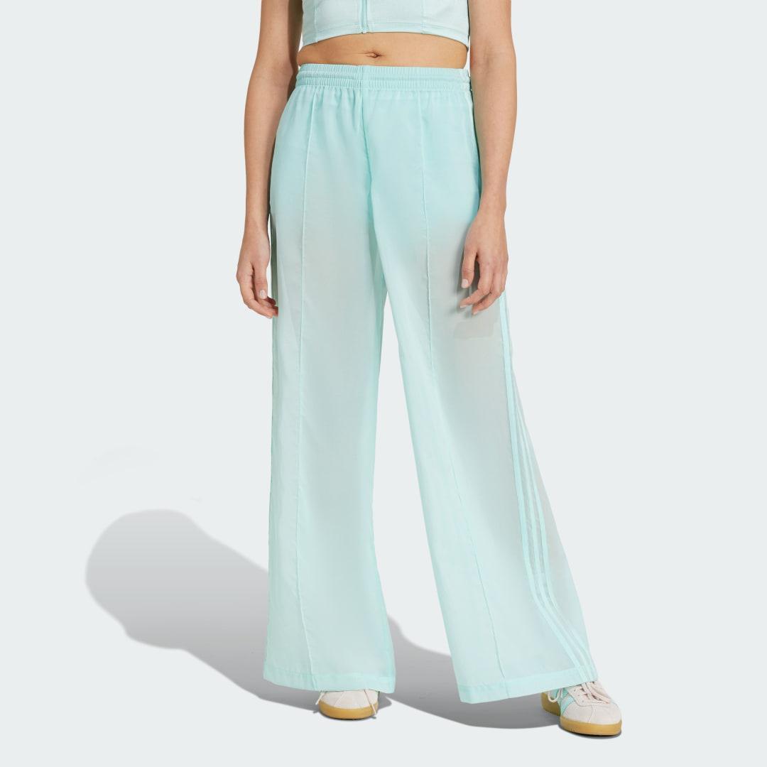 adidas Adicolor Sheer Track Pants Semi Flash Aqua L Womens Product Image